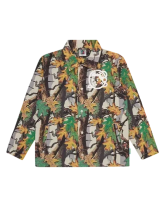 Astro-Coach-Jacke für Kinder mit Baum-Camo-Arch Logo