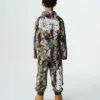 Astro-Coach-Jacke für Kinder mit Baum-Camo-Arch Logo