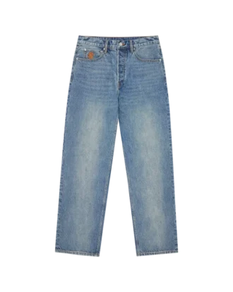 Astro-Jeanshose mit weitem Bein