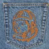 Astro-Jeanshose mit weitem Bein