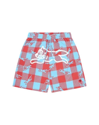 Bade-Shorts „Checker Running Dog“
