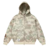Baumwoll-Hoodie mit durchgehendem Reißverschluss