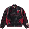 BBC x Jeff Hamilton Heat Varsity-Jacke