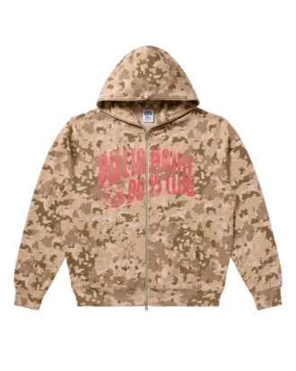 Camo-Hoodie mit Reißverschluss