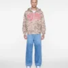 Camo-Hoodie mit Reißverschluss