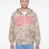 Camo-Hoodie mit Reißverschluss