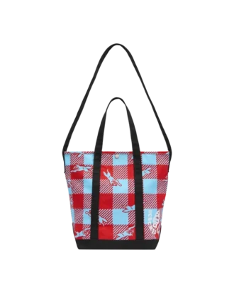 Checker Running Dog Tote Tasche