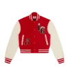 Cherry-Varsity-Jacke für Damen