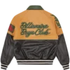 Club Varsity-Jacke aus geknittertem Leder