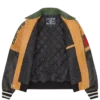 Club Varsity-Jacke aus geknittertem Leder
