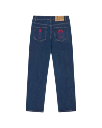Crystal Running Dog Denim-Hose