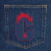 Crystal Running Dog Denim-Hose