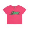Damen-Baby-T-Shirt mit Running Dog