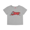 Damen-Baby-T-Shirt mit Running Dog