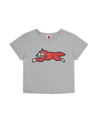 Damen-Baby-T-Shirt mit Running Dog