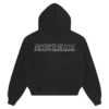 Damen-Kapuzenjacke mit Kristallverzierung und durchgehendem Reißverschluss