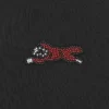 Damen-Weste mit Perlenverzierung und geripptem Ausschnitt mit Running Dog-Motiv