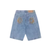 Denim-Shorts mit verblasstem Arch Logo