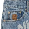 Jeanshose mit verblasstem Arch Logo