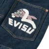 Jeansjacke mit Möwenprint & Stickerei