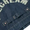 Jeansjacke mit Möwenprint & Stickerei
