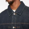 Jeansjacke mit Möwenprint & Stickerei