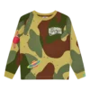 Kids Space Camo Langarm-T-Shirt
