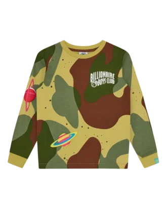Kids Space Camo Langarm-T-Shirt