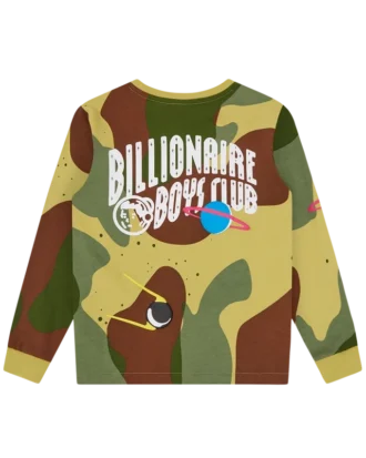 Kids Space Camo Langarm-T-Shirt