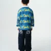 Kinder-Rugby-Shirt im Roboter-Camo-Look