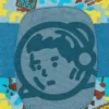 Kinder-Rugby-Shirt im Roboter-Camo-Look
