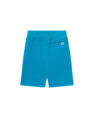Kinder-Shorts mit geradem Schriftzug
