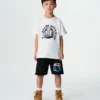 Kinder-T-Shirt mit Roboter-Logo