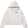 Klassischer BGC-Hoodie mit durchgehendem Reißverschluss für Damen