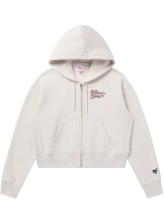 Klassischer BGC-Hoodie mit durchgehendem Reißverschluss für Damen