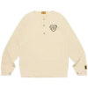 Langarm-T-Shirt mit Henley-Ausschnitt