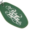 Leder-Schlüsselanhänger mit Schriftzug-Logo