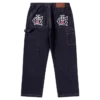 Selvedge-Carpenter-Hose aus Denim mit Running Dog-Motiv