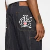 Selvedge-Carpenter-Hose aus Denim mit Running Dog-Motiv