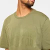 T-Shirt mit beflocktem Logo