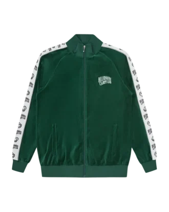 Velours-Trainingsjacke mit kleinem Arch Logo